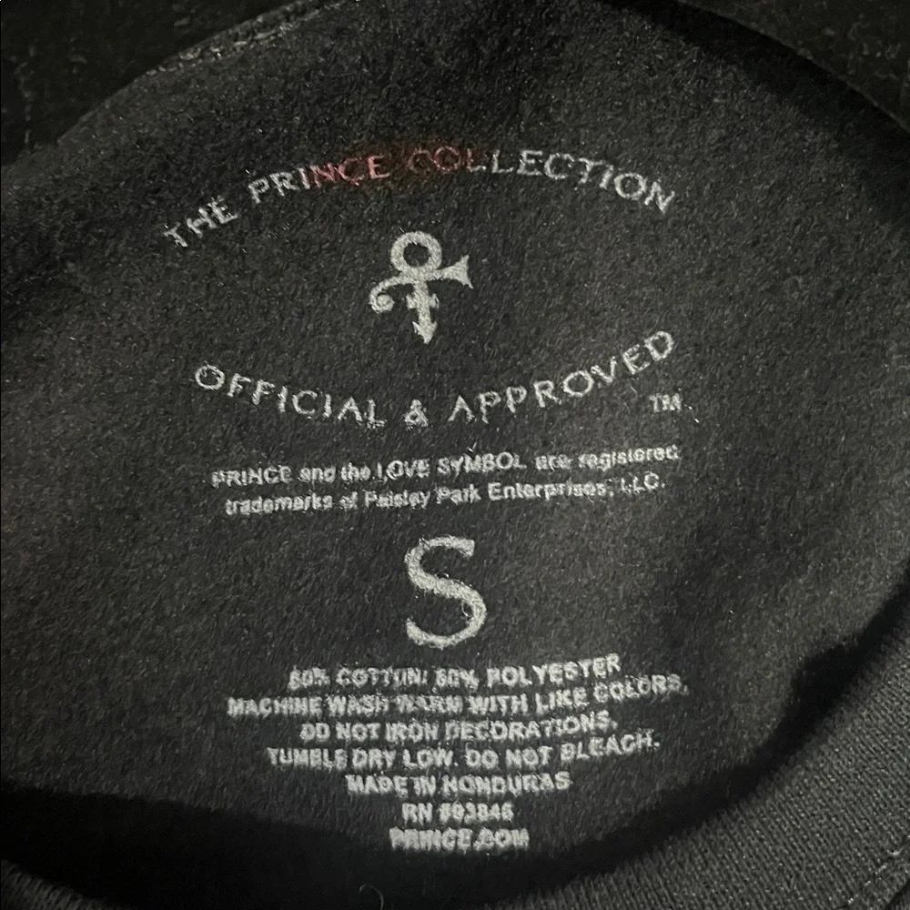 Prince Purple Rain Hologram Paisley Party Symbol crewneck Sweatshirt Sz Small - Picture 7 of 7